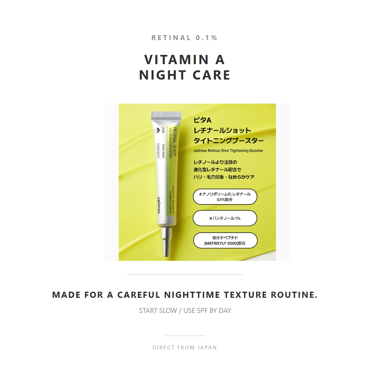 celimax retinal 0.1 percent vitamin A nighttime care
