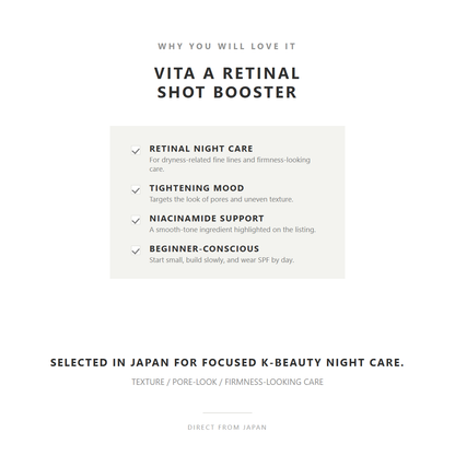 why you will love celimax Vita A Retinal Shot Tightening Booster
