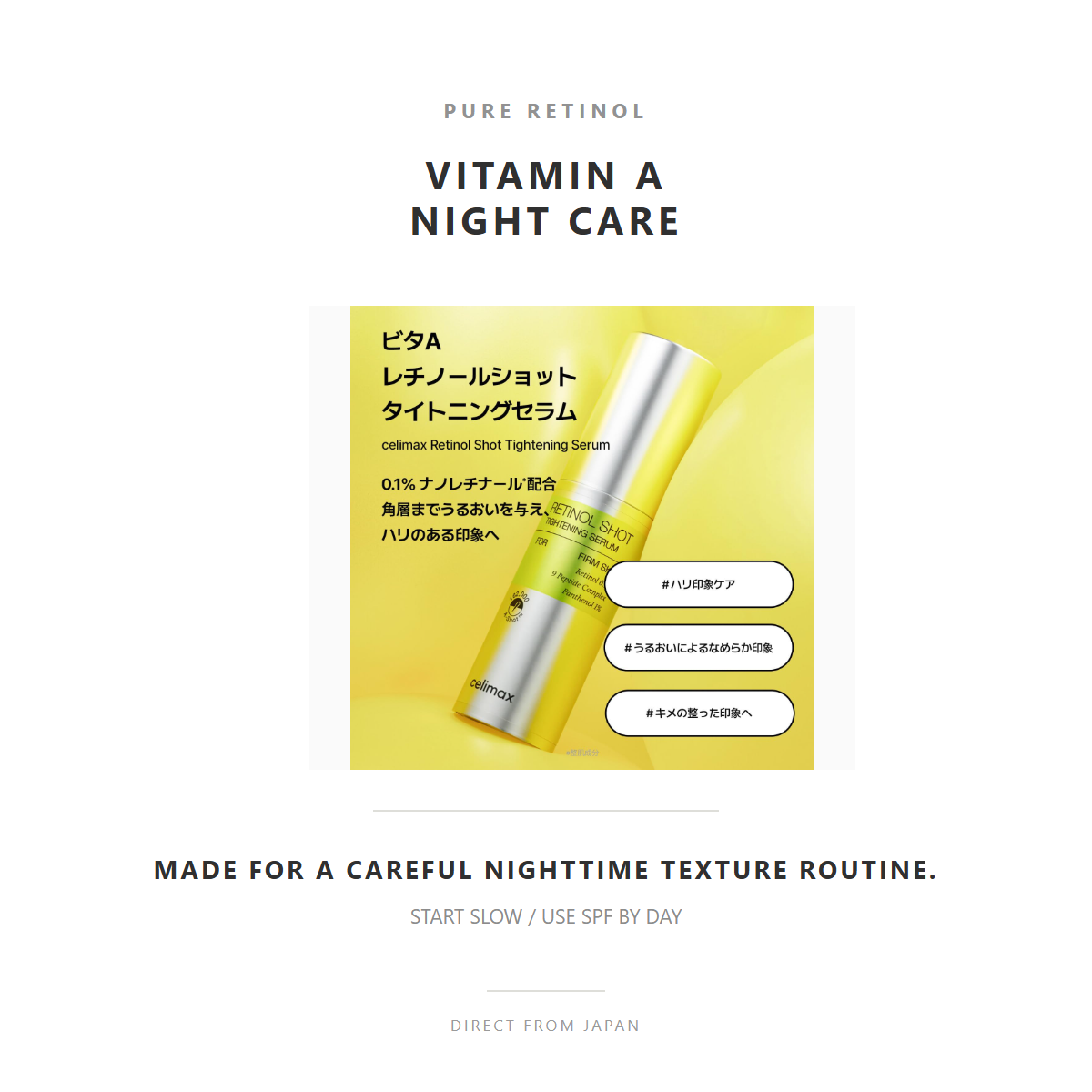 celimax retinol 0.1 percent vitamin A nighttime care