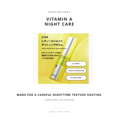 celimax retinol 0.1 percent vitamin A nighttime care