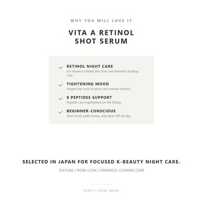 why you will love celimax Vita A Retinol Shot Tightening Serum