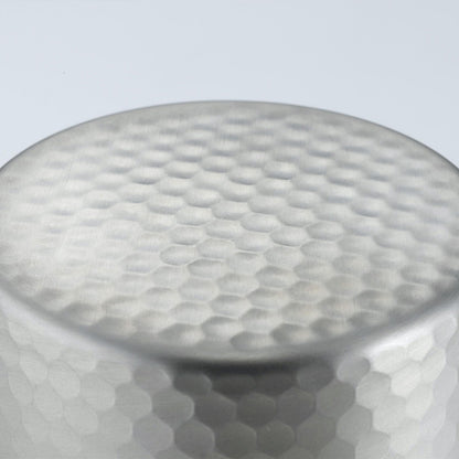 Official photo of hammered stainless steel finish