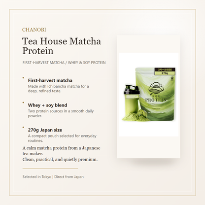 CHANOBI matcha protein overview gallery image