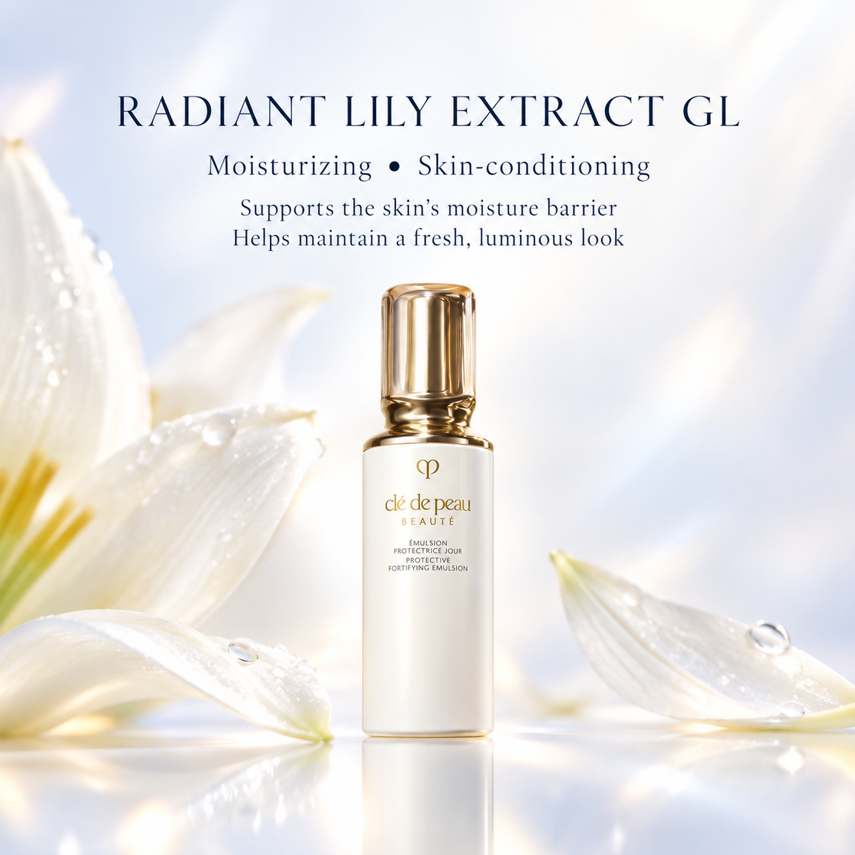Cle de Peau Beaute Emulsion Protectrice Jour Radiant Lily Extract GL