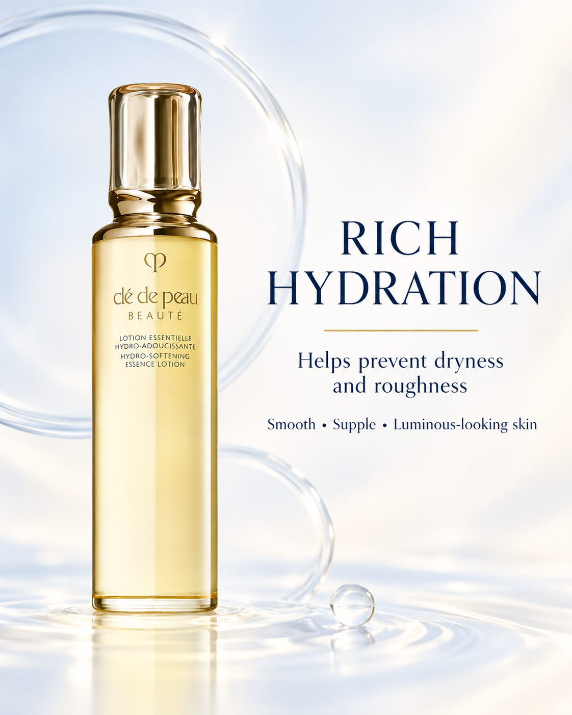 Rich hydration for smooth supple luminous-looking skin