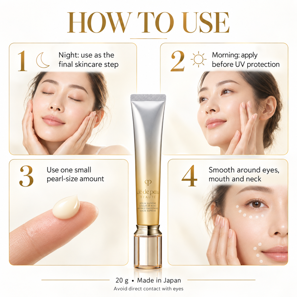 How to use Cle de Peau Beaute Serum Rides S