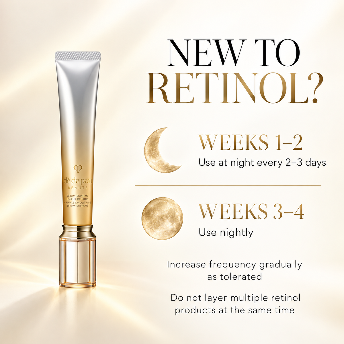 Cle de Peau Beaute Serum Rides S retinol introduction guide