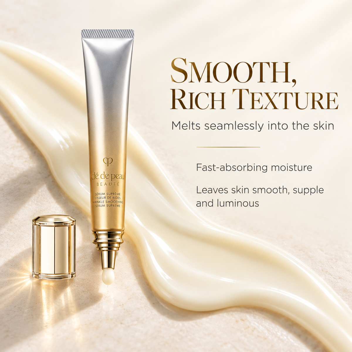 Cle de Peau Beaute Serum Rides S smooth rich texture