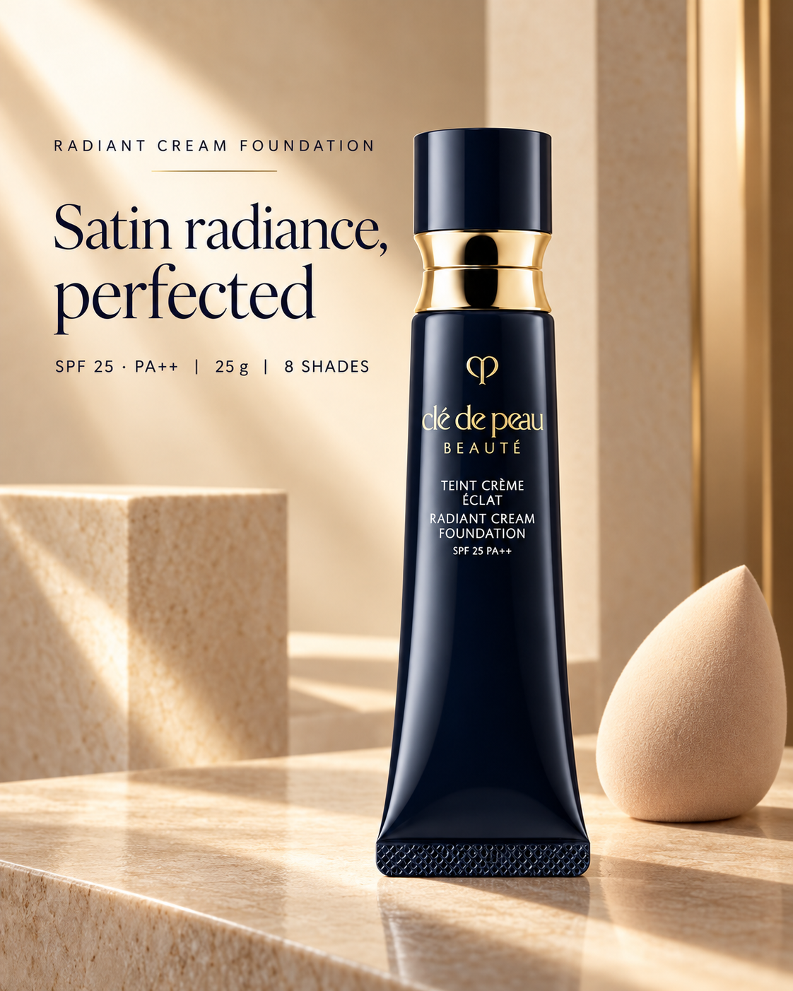 Tank Creme Eclat n satin radiance foundation hero