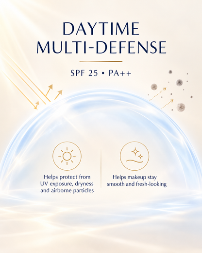 SPF25 PA++ daytime multi-defense benefits