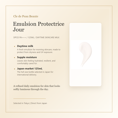 Cle de Peau Beaute Emulsion Protectrice Jour elegant product overview