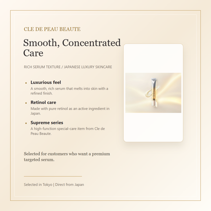 Cle de Peau Beaute Serum Rides S rich serum texture feature