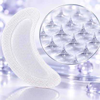 Close-up of Clear Turn hyaluronic micro-needle patch