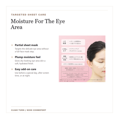 Clear Turn Mukubichan Spot Care Eye Mask targeted eye area sheet care