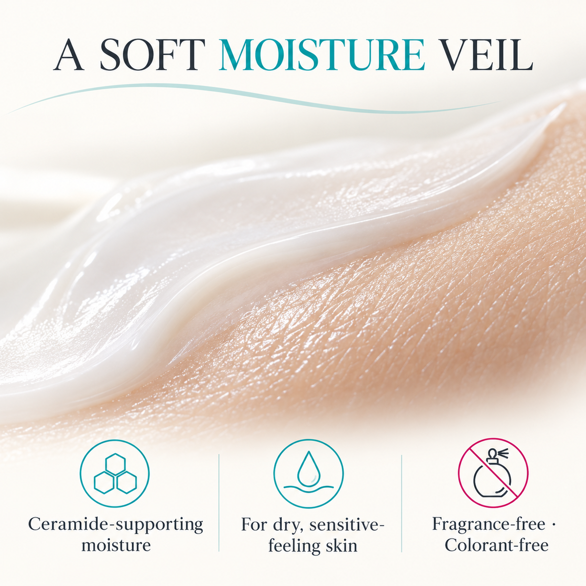 Moisture barrier and gentle formula features