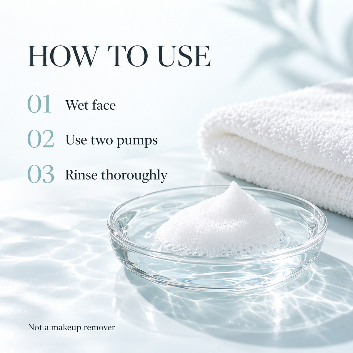 How to use Curél Foaming Facial Wash