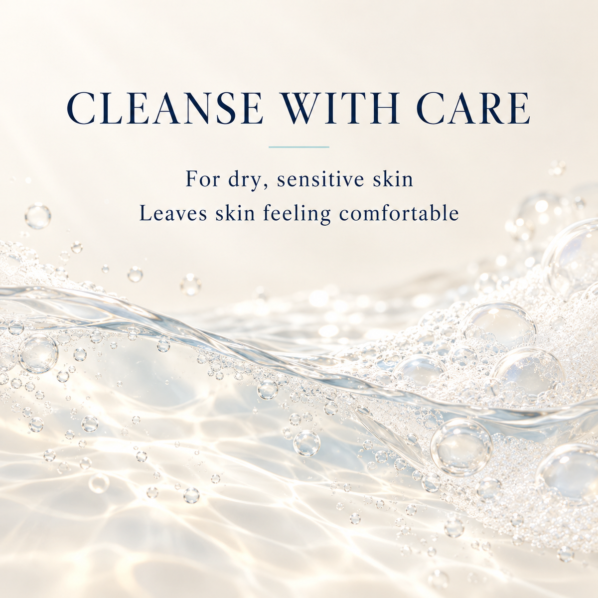 Gentle cleansing for dry sensitive skin