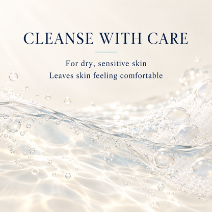 Gentle cleansing for dry sensitive skin