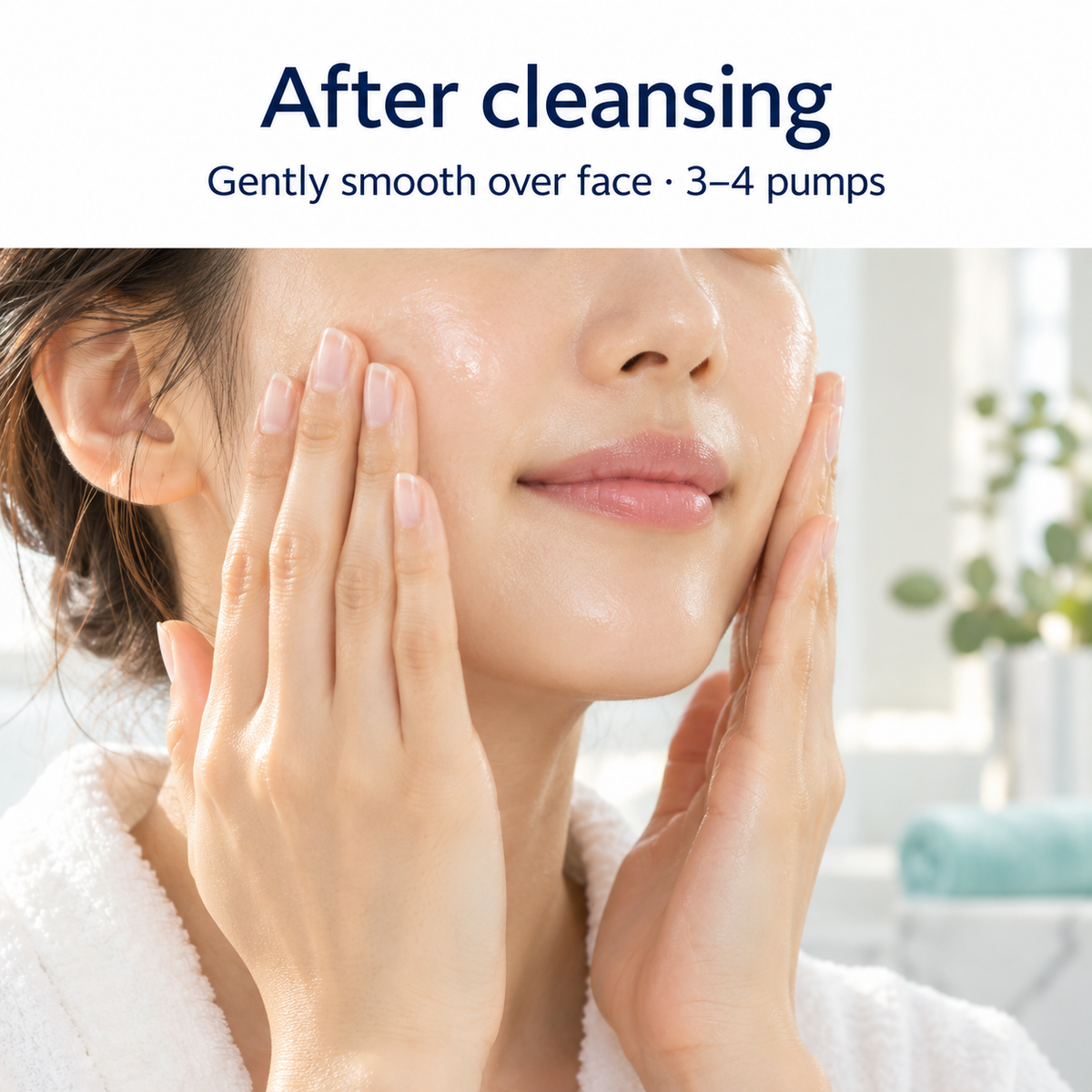 How to use Curél Lotion III after cleansing