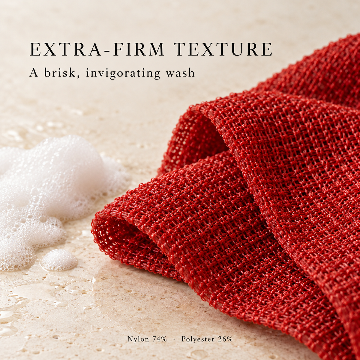 Extra-firm red weave texture