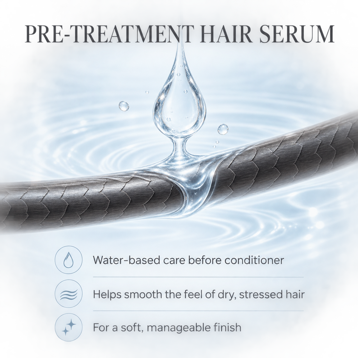 Pre-treatment water serum feature overview