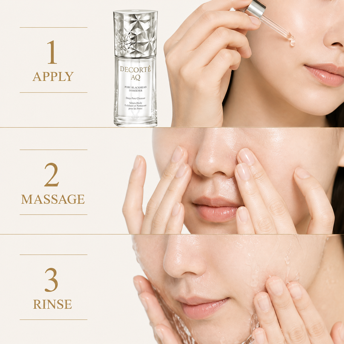 DECORTÉ AQ Pore Blackhead Dissolver how to use