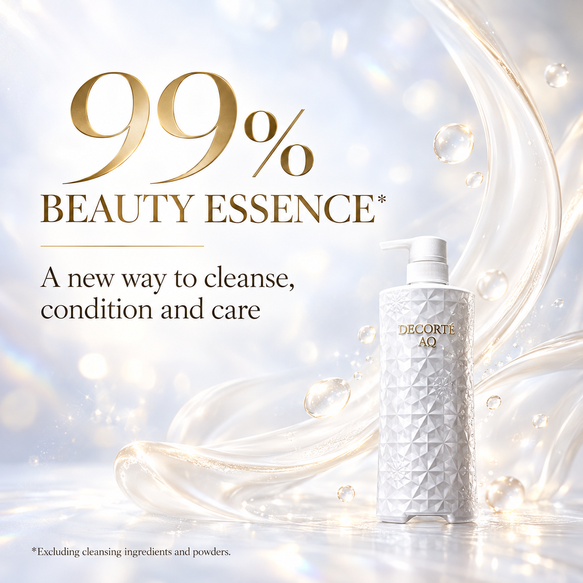 DECORTÉ AQ Repair Essence Shampoo 99 percent beauty essence formula