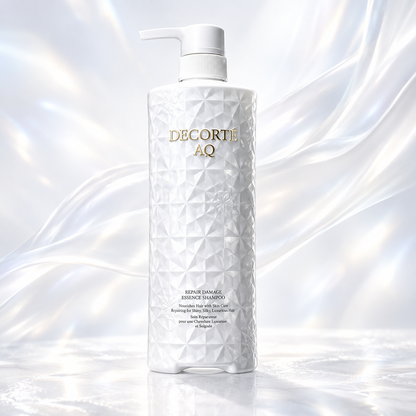 DECORTÉ AQ Repair Essence Shampoo white faceted pump bottle