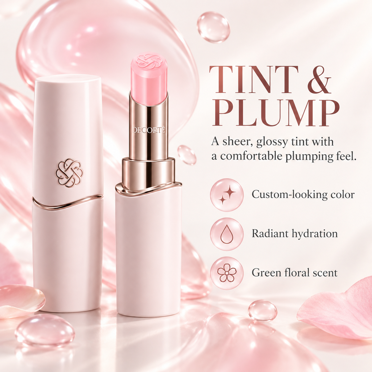 DECORTÉ Rouge Decorté Tint and Plump features