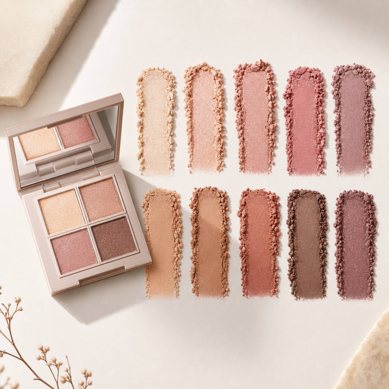 DECORTÉ Skin Shadow Designing Palette shade features