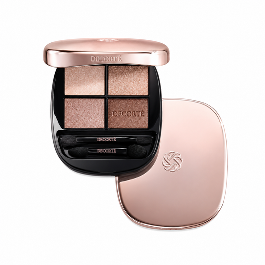 DECORTÉ Skin Shadow Designing Palette – compact and open lid on white background