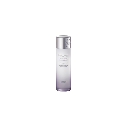 DECORTE Youth Power Essence Lotion single bottle centered on white background