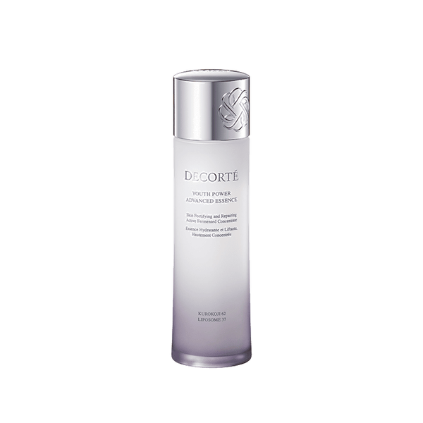 DECORTE Youth Power Essence Lotion enlarged single bottle on white background