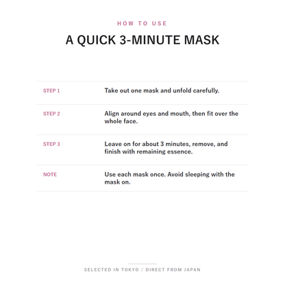 Derma Laser Super Pink Vitamin Mask 7 Sheets quick 3-minute routine