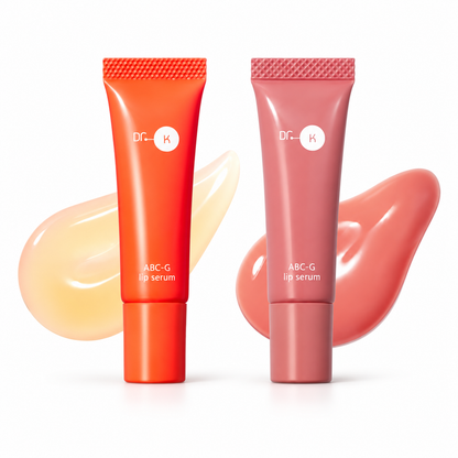 Dr.K ABC-G Lip Serum Clear and Rosy Rose, white background hero image