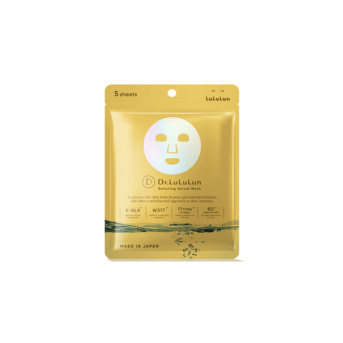 Dr. LuLuLun Retuning Serum Mask 5 sheets package