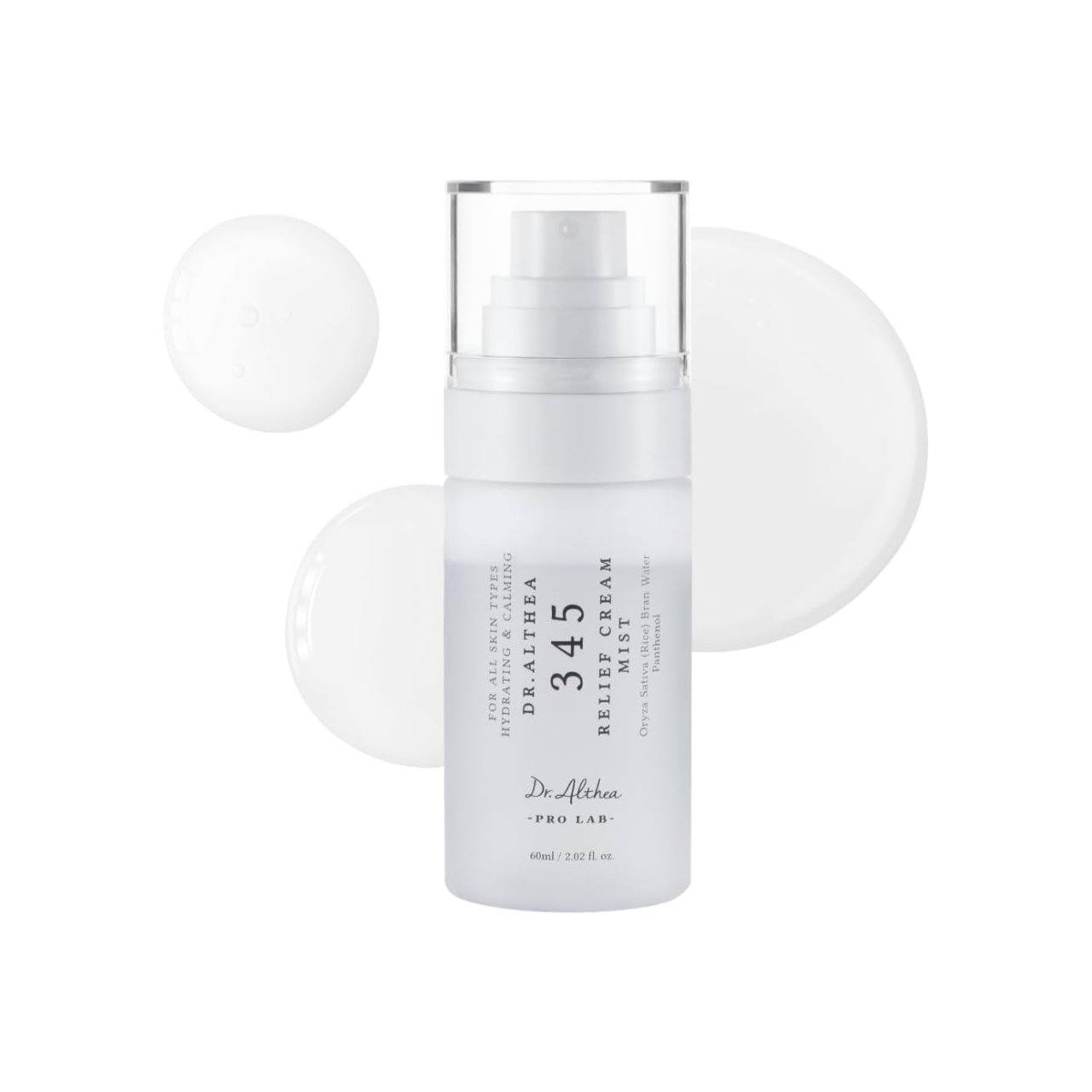 Dr.Althea 345 Relief Cream Mist 60ml on white background