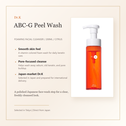 Dr.K ABC-G Peel Wash elegant overview with white background product photo