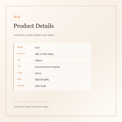 Dr.K ABC-G Peel Wash 200mL product details