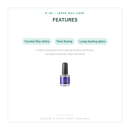 D-UP Crystal Clear Top Coat features
