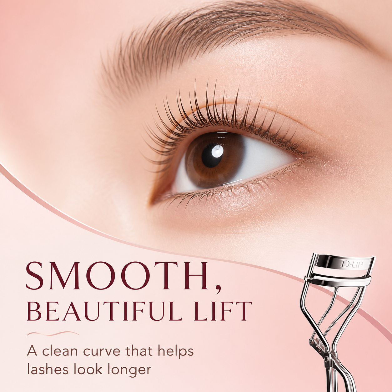 D-UP Perfect Lift Curler smooth beautiful lift result
