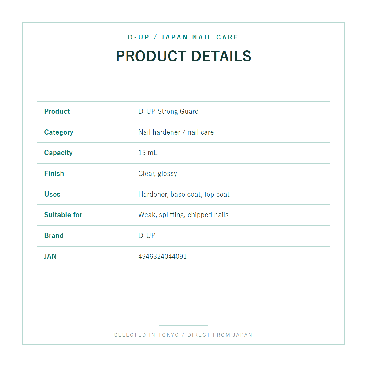 D-UP Strong Guard product details