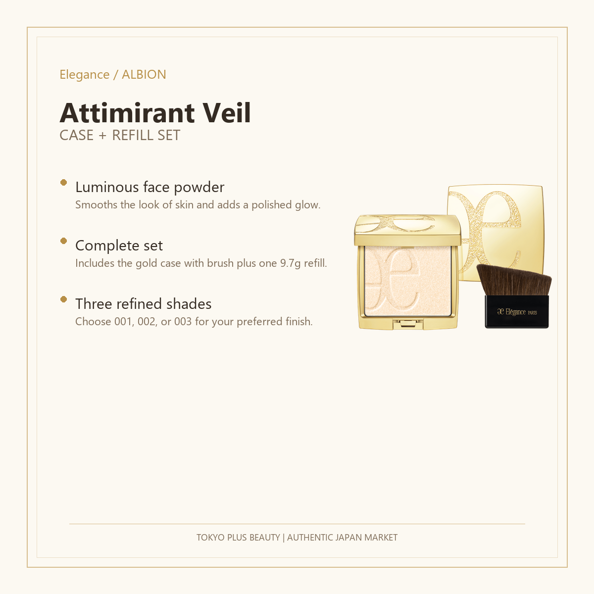 Elegance Attimirant Veil case and refill set overview