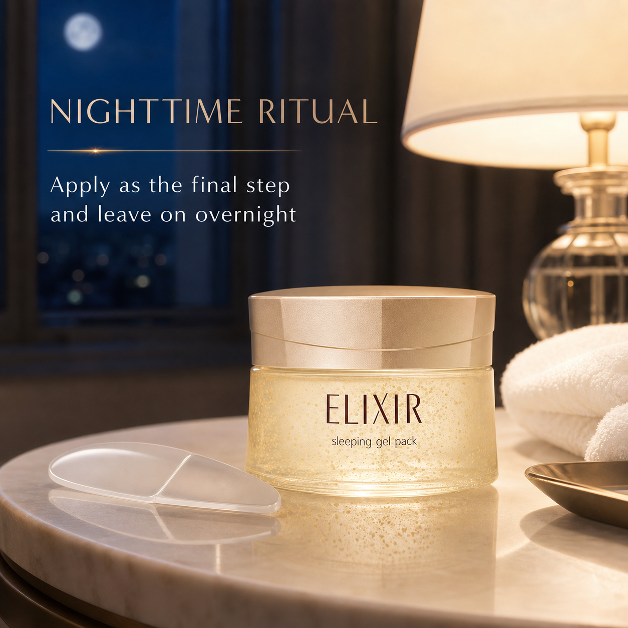 ELIXIR Sleeping Gel Pack W nighttime skincare routine