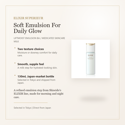 ELIXIR SUPERIEUR Liftmoist Emulsion ba overview