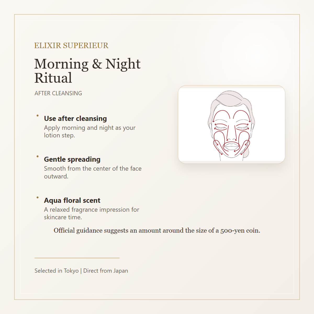 ELIXIR SUPERIEUR Liftmoist Lotion ba usage guide