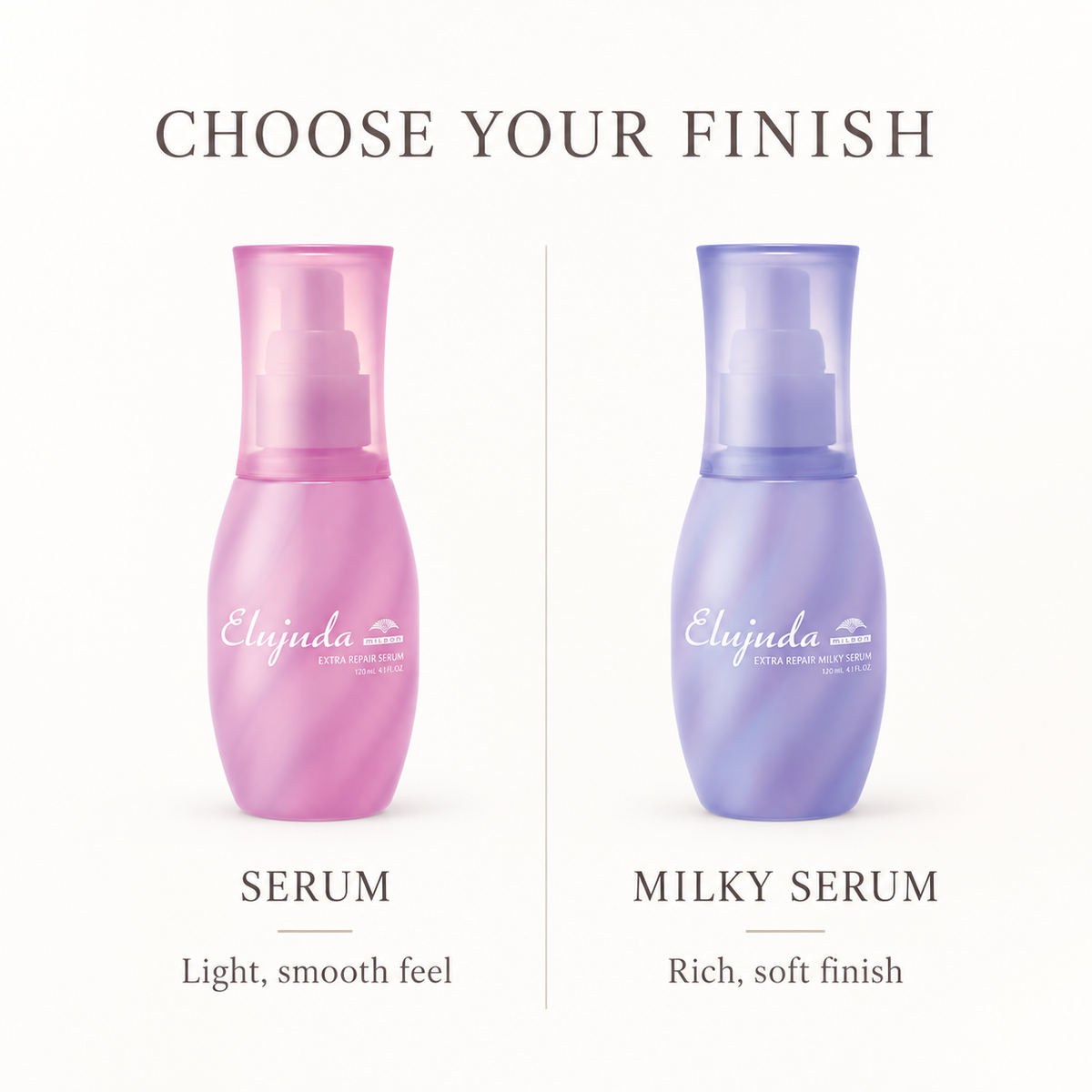 Serum and Milky Serum finish comparison
