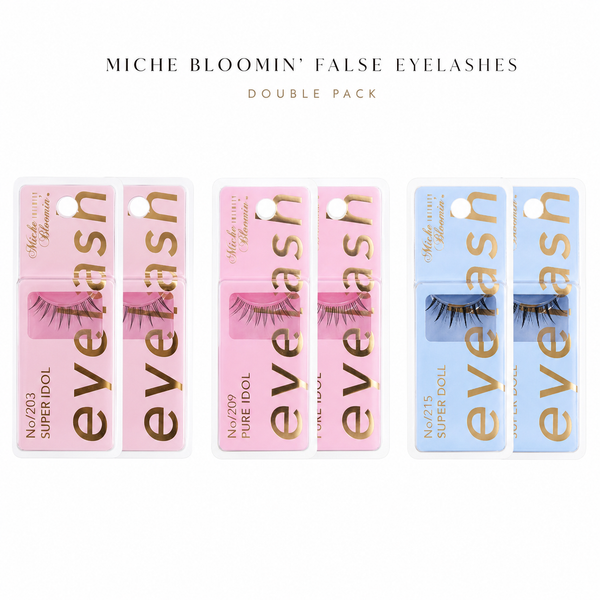 Miche Bloomin false eyelashes three styles, double pack hero
