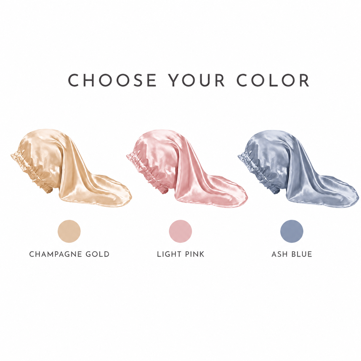 COCOSILK silk hair care cap color selection