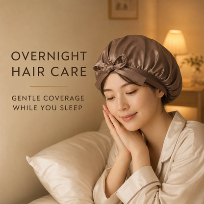 COCOSILK silk nightcap for overnight hair care